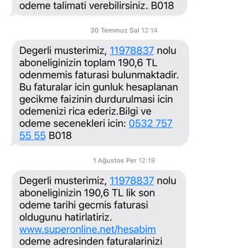 Yanlış Bilgilendirme ve Çifte Fatura Sorunu