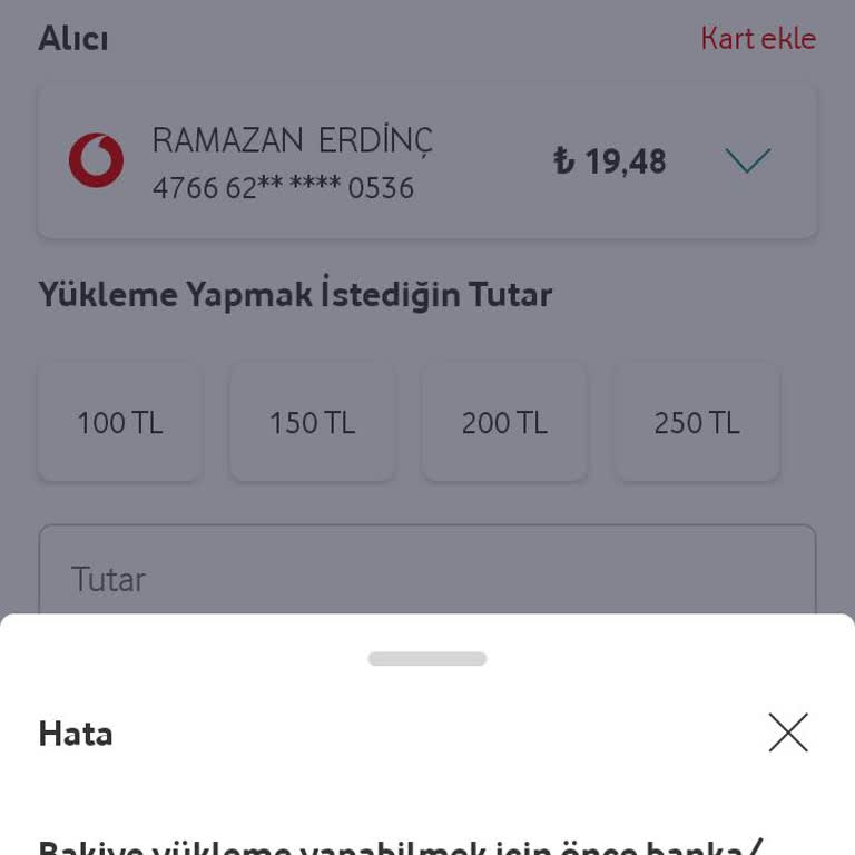 Vodafone Pay Yapı Kredi Bankası Kayıt Olmuyor Sorun Önemli