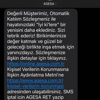 Agesa Talebim Olmamasına Rağmen Benden Habersiz Sözleşme Başlattı.