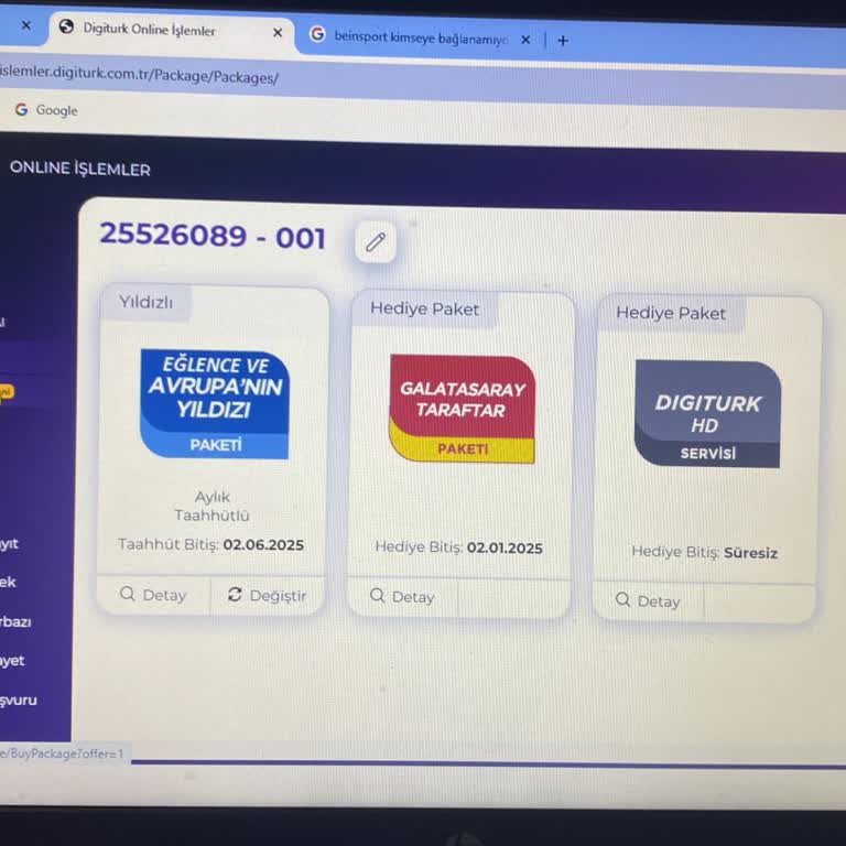 Digiturk Yanlış Paket Yüklemesi