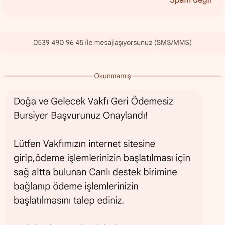 Gelecek Vakfı Burs Başvurusu Şikayeti