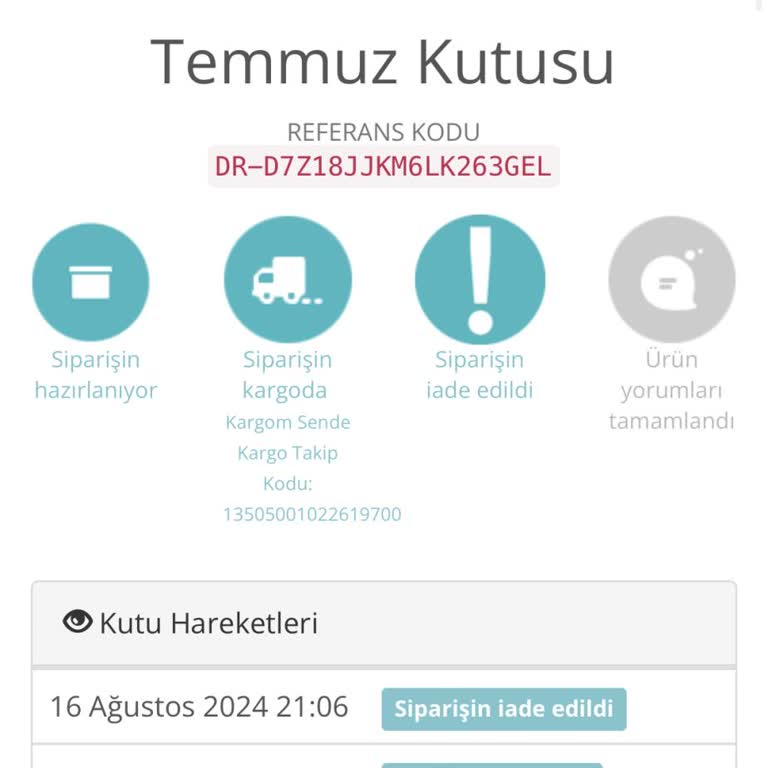Denebunu Kargomu Göndermiyor