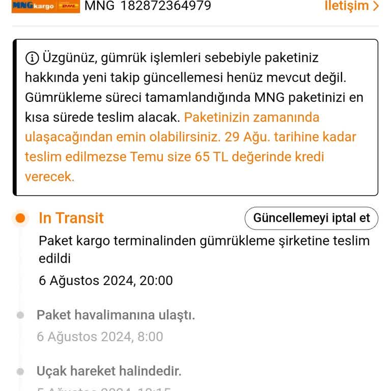 MNG Kargo Gümrükte Ürünleri Bekletiyor