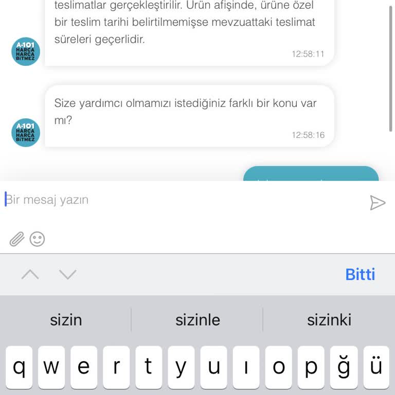 A101 Müşteri Hizmetleri Ve Kargo Sorunu