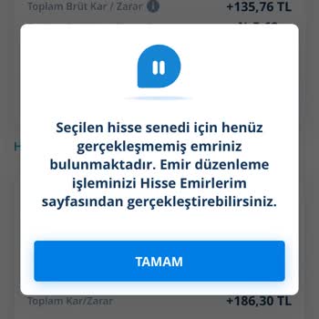 Denizbank - Bakiye Gösterme Bloke Tutarı Ve Hisse Satamama