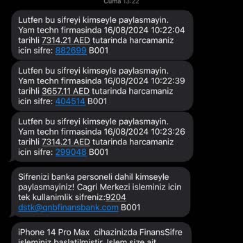 QNB Finansbank Kredi Kartımdan Para Çekildi