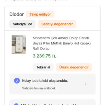 Hepsiburada'nın İademi Kaybettiğini Düşünüyorum. Paramı İade Edin