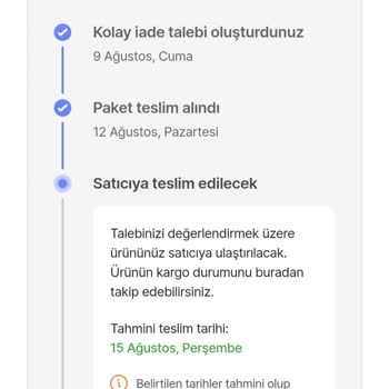 Hepsiburada'nın İademi Kaybettiğini Düşünüyorum. Paramı İade Edin