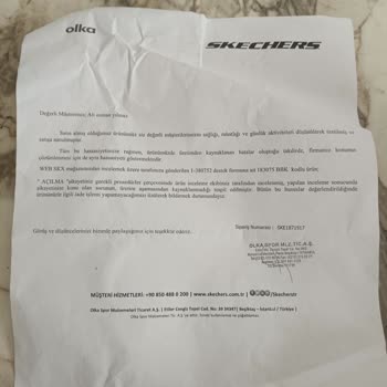 Skechers Ayakkabıda 4 Ayda Açılma Sorunu