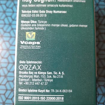 Orzax Firması Ürünlerinin Menşe Ülkesini Açıklamıyor.