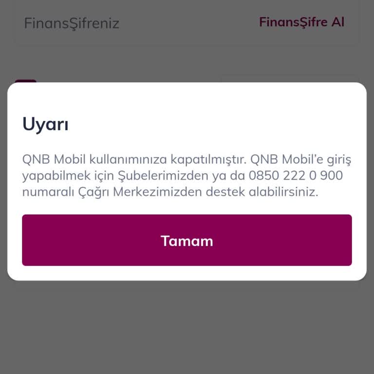QNB Finansbank Aniden Hesap Kapatıldı