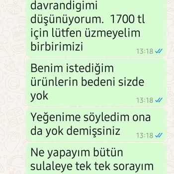 Gizem Gül Butik Ürün Değişim Problemi