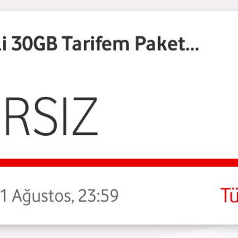 Vodafone 30 GB Tarifesi Aşım Sorunu ve İade Talebi