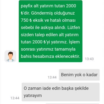 Tipobet Payfix Yatırımında Yanıltıcı Bilgi Ve Tehdit