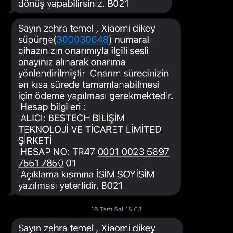 Bestech Bilişim Servis İnanıp Göndermeyin Eşyalarınızı