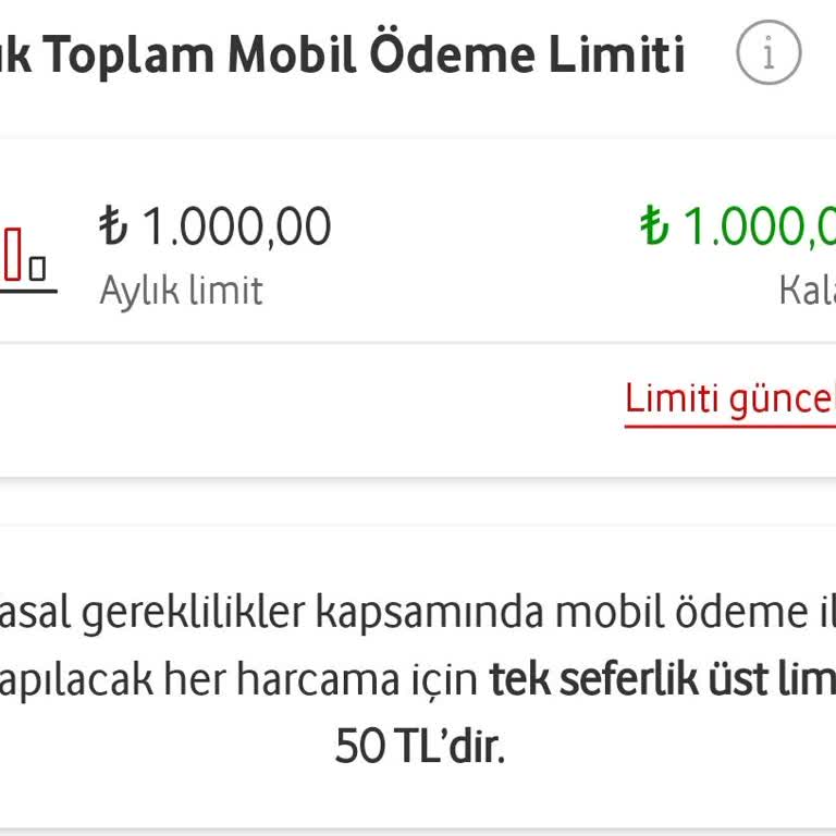Mobil Ödeme Hizmetinde Limit Sorunu ve Yetersiz Müşteri Hizmeti