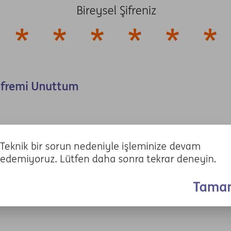 ING Bank Mobil Şube Ve İnternet Şubesi Çalışmıyor!