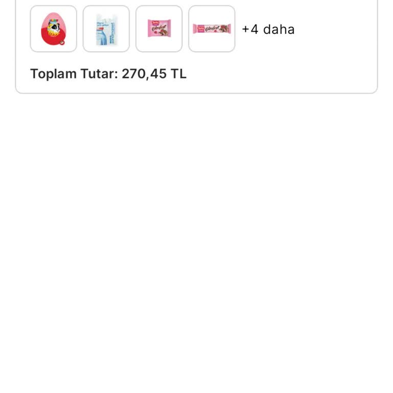 Migros Sanal Market Alışverişim