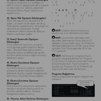 Vestel Kullanım Kılavuzu Yanlış Basılmış. Yanlış Bilgi Veriyor