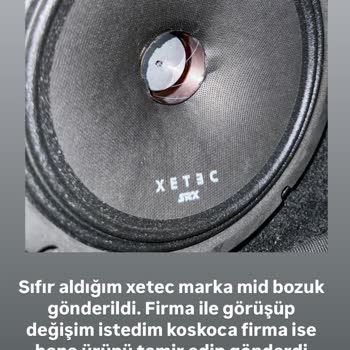 Murtaş Elektronik Xetec Marka Hatalı Hoparlör