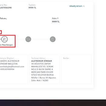 Vivense Verilen Siparişin Gecikmesi. Sevkiyat Sorunları.