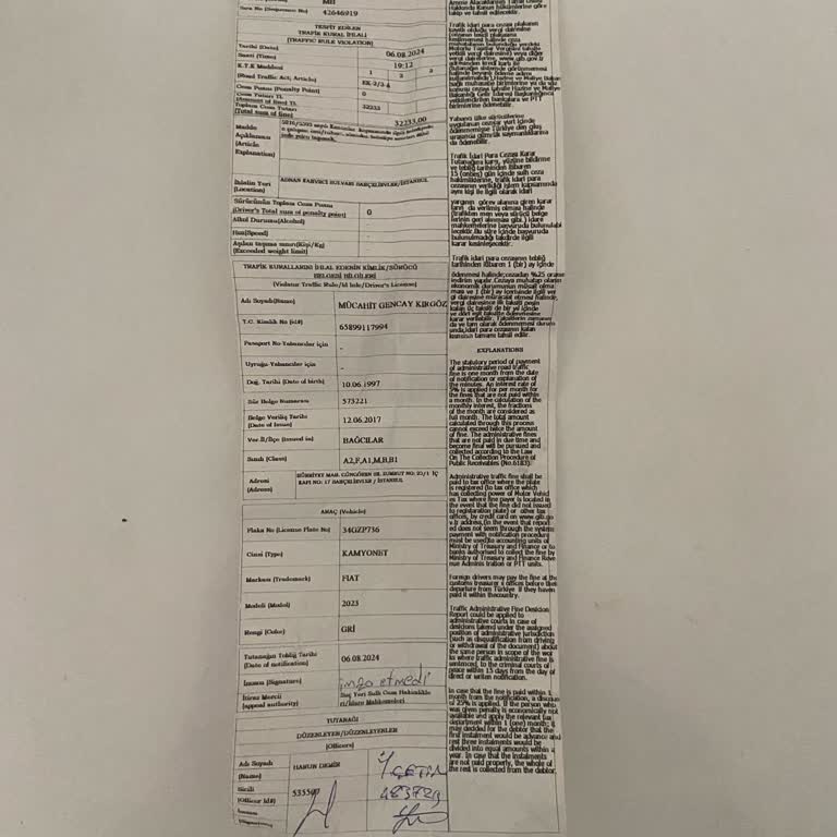Martı Tag Sürücü Trafik Cezasını Ödemediler