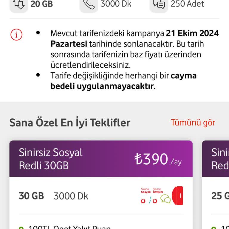Vodafone'un Sürekli Artan Fiyat Politikası Can Sıkıyor
