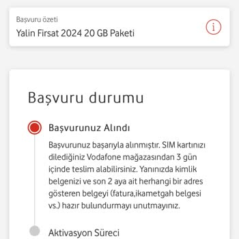 Vodafone Başvurum İptal Edildi ve Bilgilendirilmedim