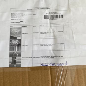 Elektroyou.com Bozuk Ve Yanlış Gelen Avizelerle Mağduriyet