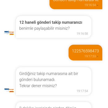 MNG Kargo Kargomdan Haber Yok