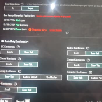 PUBG (Pubgmobile.com) Hesap Ele Geçirme