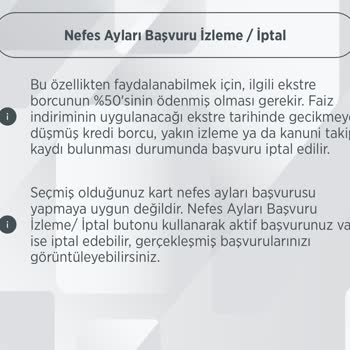 Ziraat Bankası Nefes Ayları Özelliğinin Kullanılamaması