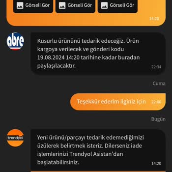 Abre Mobilya Hasarlı Ürünü Tedarik Edeceklerini Belirtip Vazgeçtiler