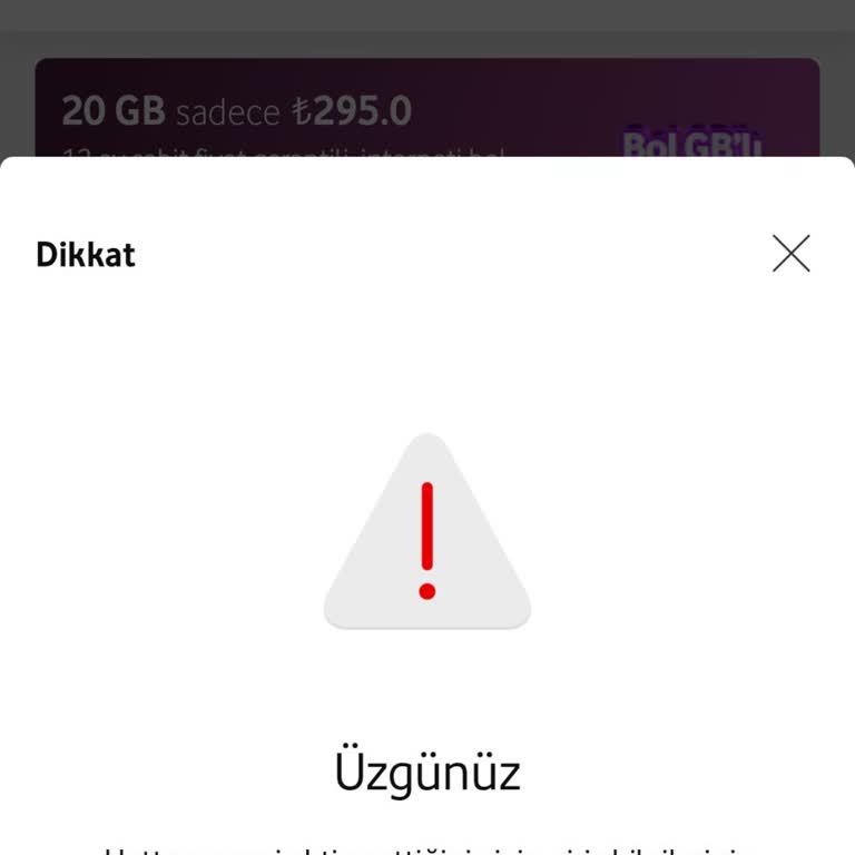 Vodafone'dan Aldığım Özel Numara ile Çarkıfelek Oynayamıyorum