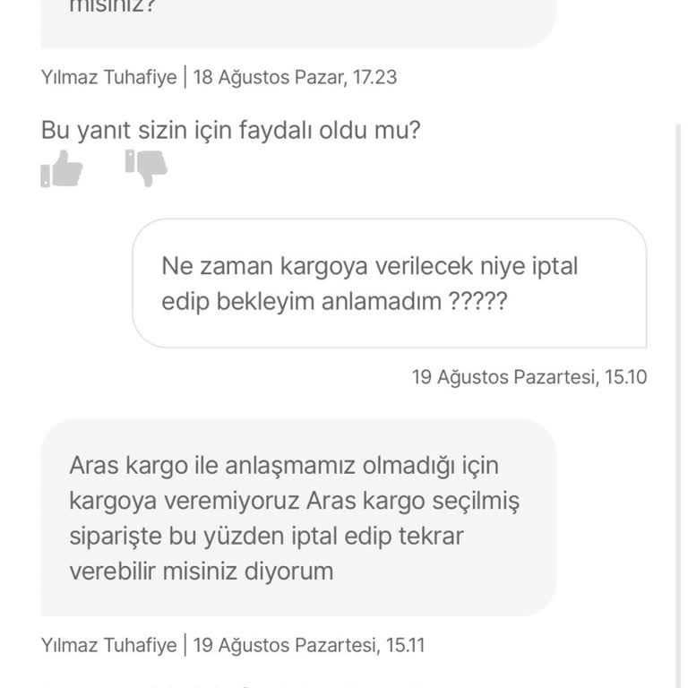 Hepsiburada Ürünüm Kargolanmıyor. Ürün Fiyatı Artmış
