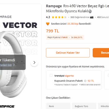 Rampage Ürünlerde Kısa Sürede Bozulma Ve Temassızlık Sorunu