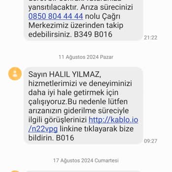 TÜRKSAT Kablo Net'in Hizmet Verememesi