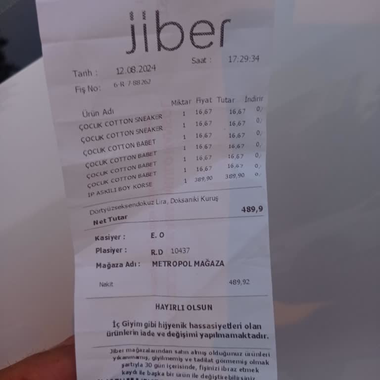 Diyarbakır Metropol Jiber Şubesi Kullanmadığım Ürünün İadesini Almıyor