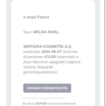 Sephora Doğum Günü Hediyesi İçin Benden Para Aldı.