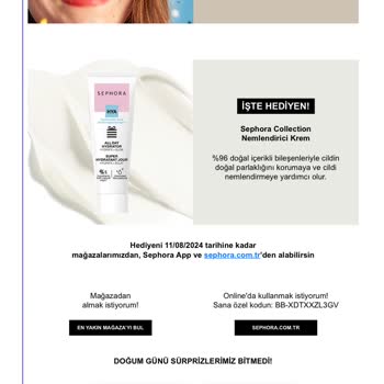 Sephora Doğum Günü Hediyesi İçin Benden Para Aldı.