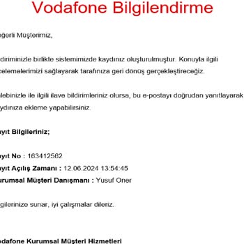 Vodafone Net Vodafone Kurumsal Paket İptal Etmiyor