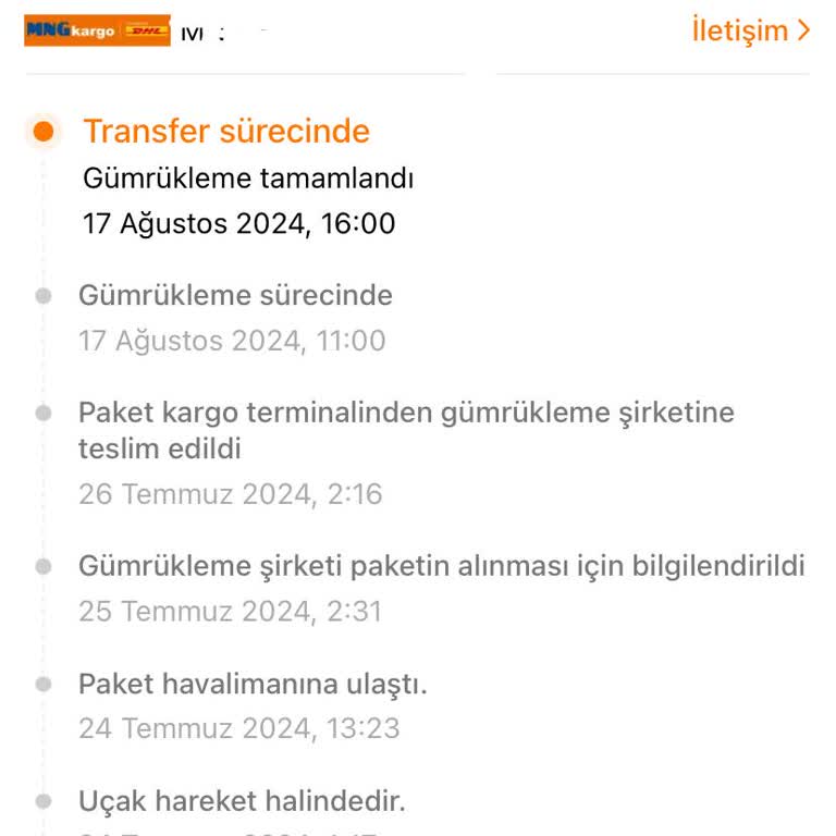 MNG Kargo Gümrükte Bekleyen Paketimin MNG Tarafından Alınsın Bana Teslim Edilsin
