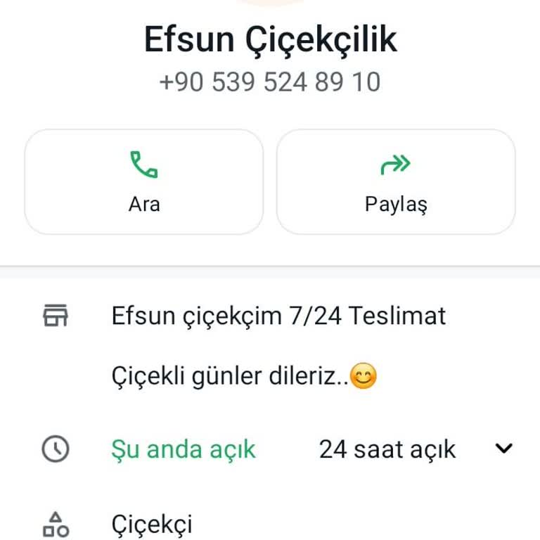 Efsun Çiçekçim Çiçek Siparişi Sorunu