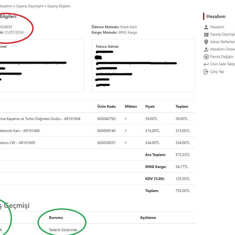 Uygunparca.com Siparişim Hâlâ Gelmedi Ve Bilgi Alamıyorum