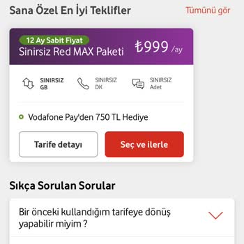 Vodafone Limitsiz Süper Paket Fiyat Artışı
