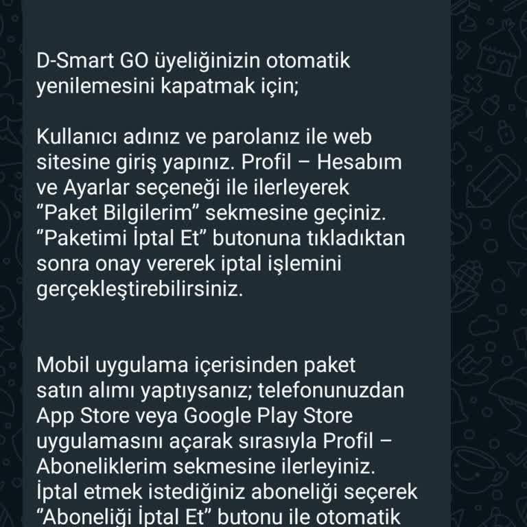D Smart GO Kartımdan Para Çekmiş