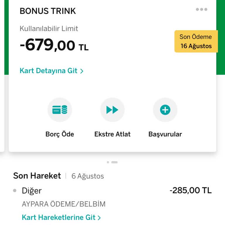 Garanti Bankası'ndan İstemediğim Kredi Kartı Aidatı