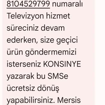 Vestel Marka TV İçin Servisin İşbilmezliği