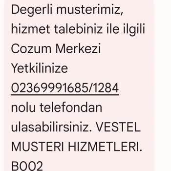 Vestel Marka TV İçin Servisin İşbilmezliği