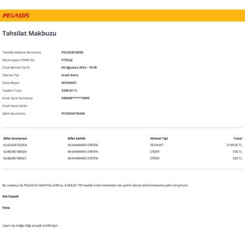 Pegasus'un Bagaj Umursamazlığı